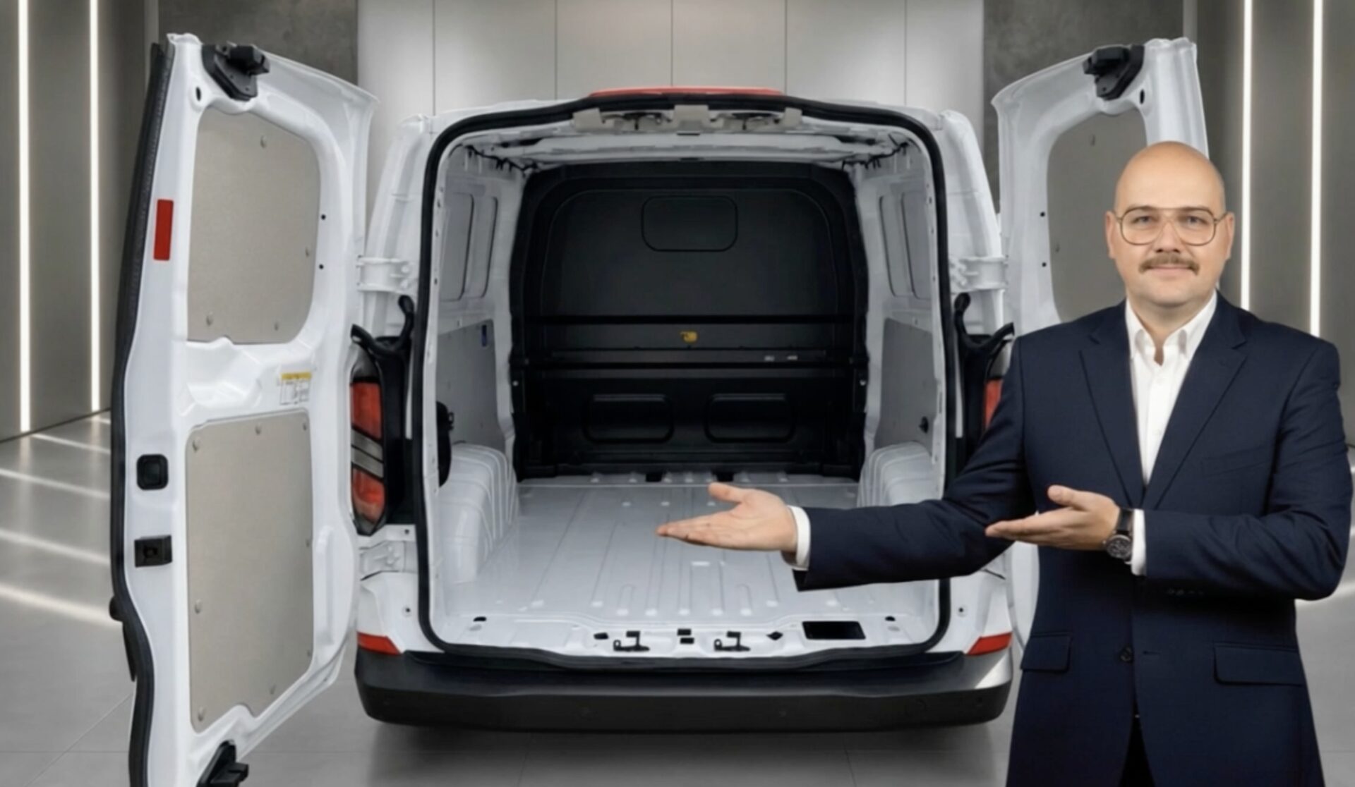 Präsentation des Laderaums eines Nutzfahrzeugs bei xclusive Mobility